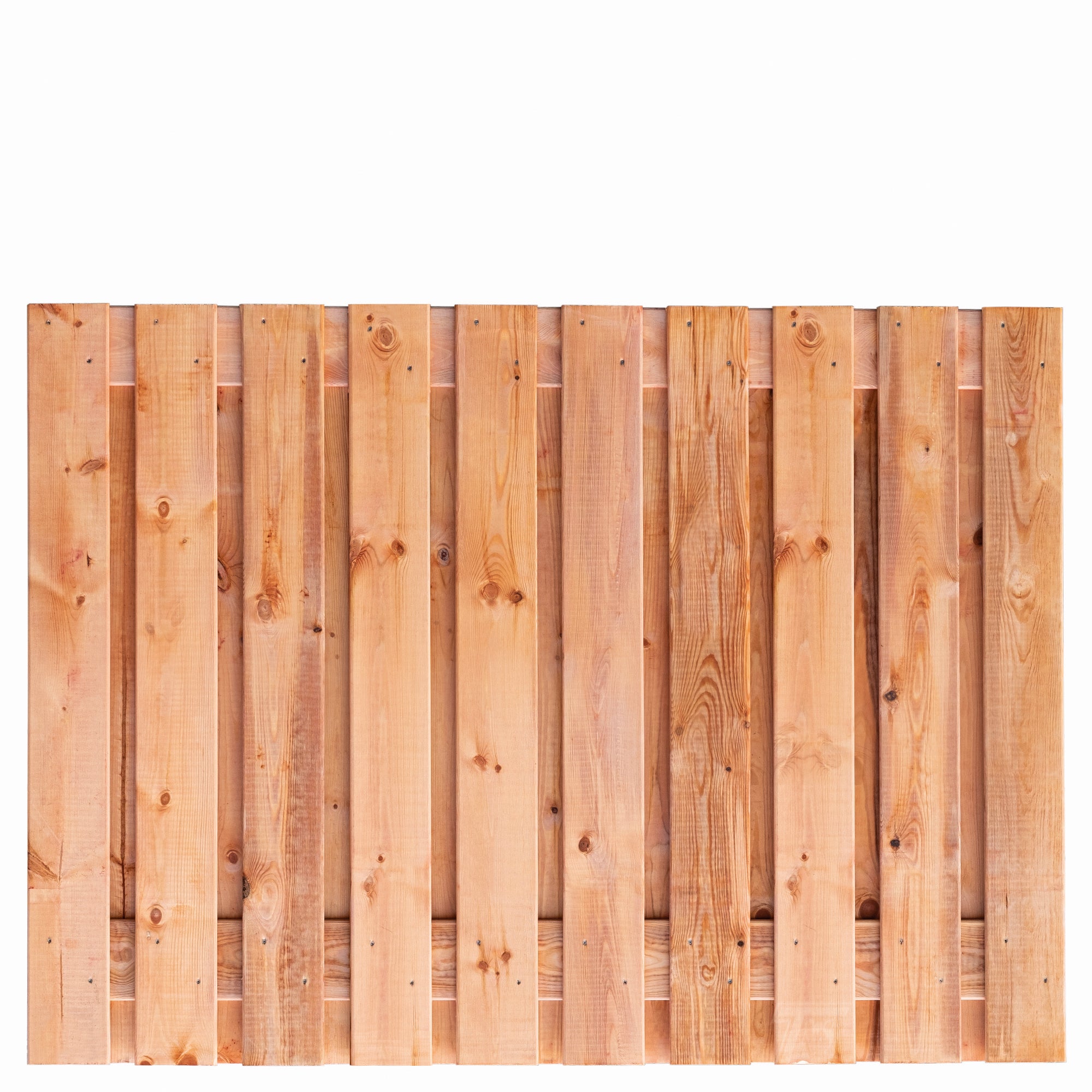 Tuinscherm Casablanca, Red Class Wood geïmpregneerd ME vuren, RVS-geschroefd, 21-planks (19+2) 180 x 130 cm