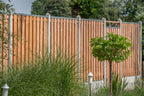 Tuinscherm Casablanca, Red Class Wood geïmpregneerd ME vuren, RVS-geschroefd, 21-planks (19+2) 180 x 180 cm
