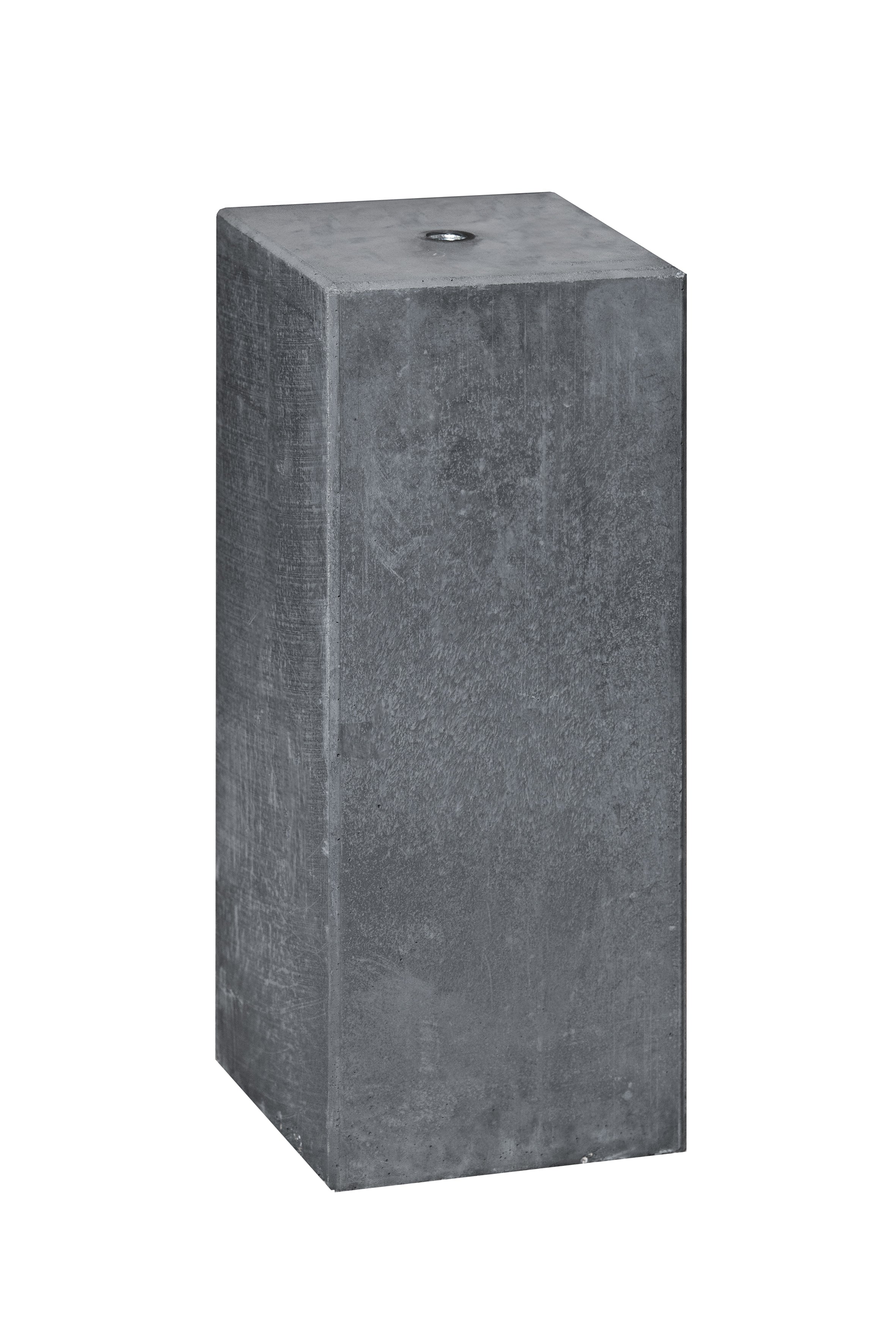Berton© betonpoer 20,0 x 20,0 x 50,0 cm, antraciet, M20-bus, kleine velling