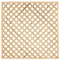 Trellis met lijst, diagonale lamellen grenen groen geïmpregneerd H180 x B180 cm