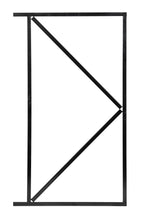 IJzeren deurframe 155x120cm zwart