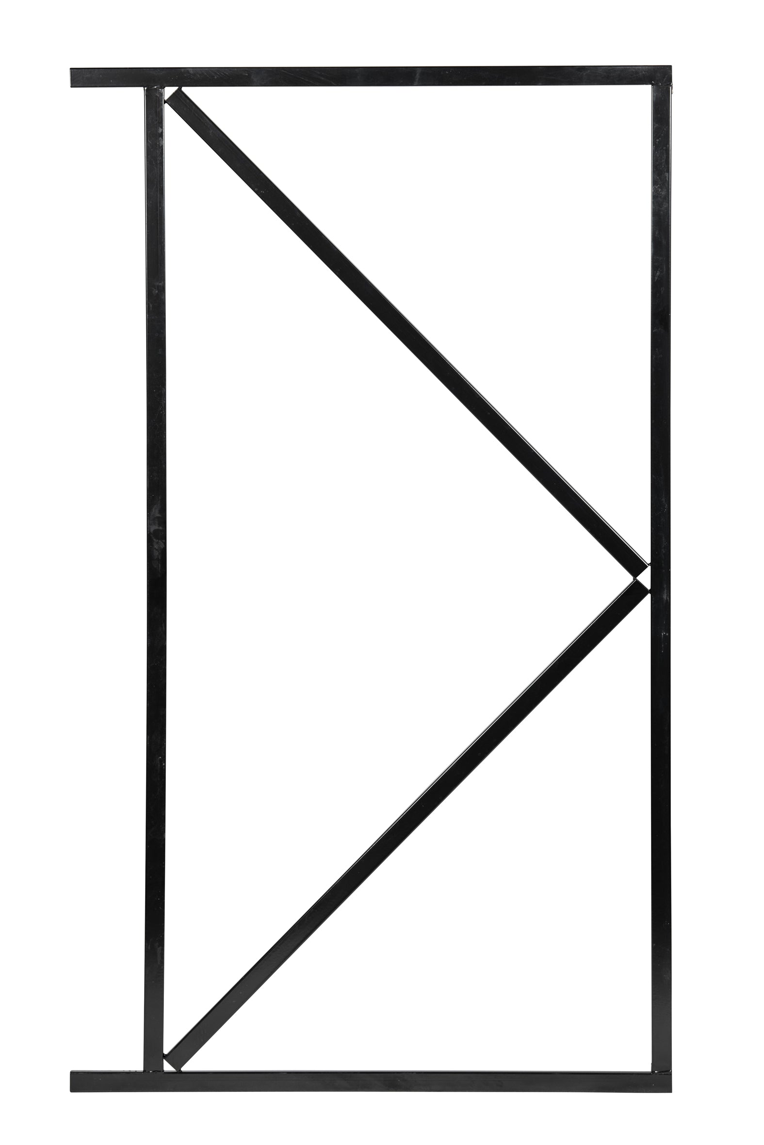 IJzeren deurframe 155x120cm zwart