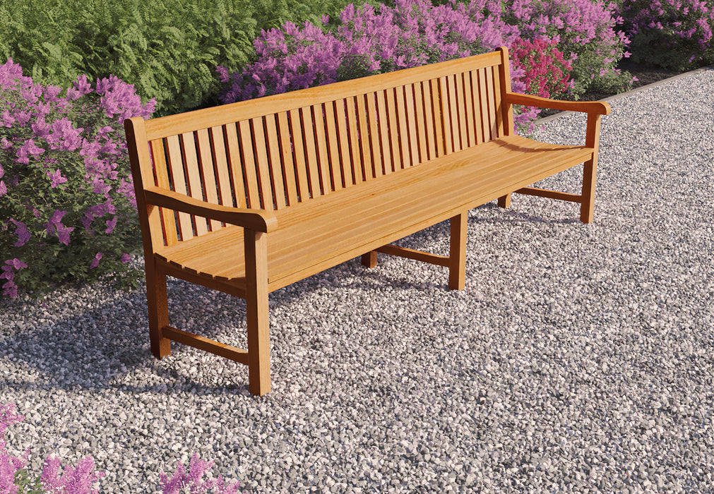 Teak parkbank Norwich 210 cm