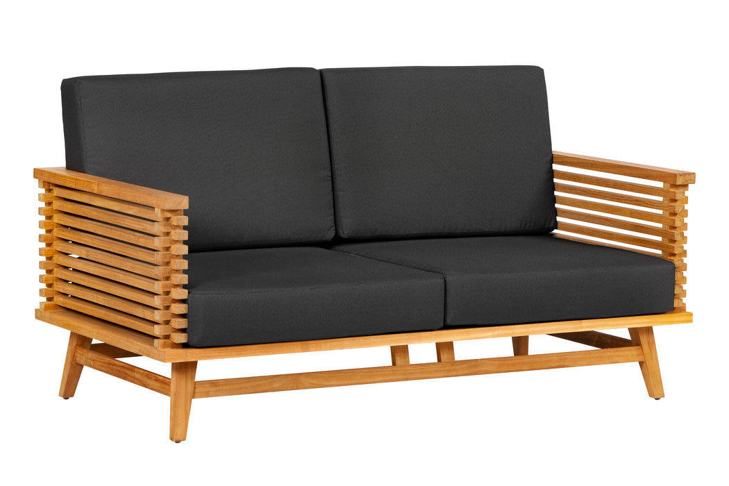 Teak loungeset Riverside 2-zits bank incl. kussens