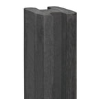 Berton©-sleufpaal Zaan antraciet vlakke kop 10 x 10 x 275 cm tussenmodel met brede ondersleuf
