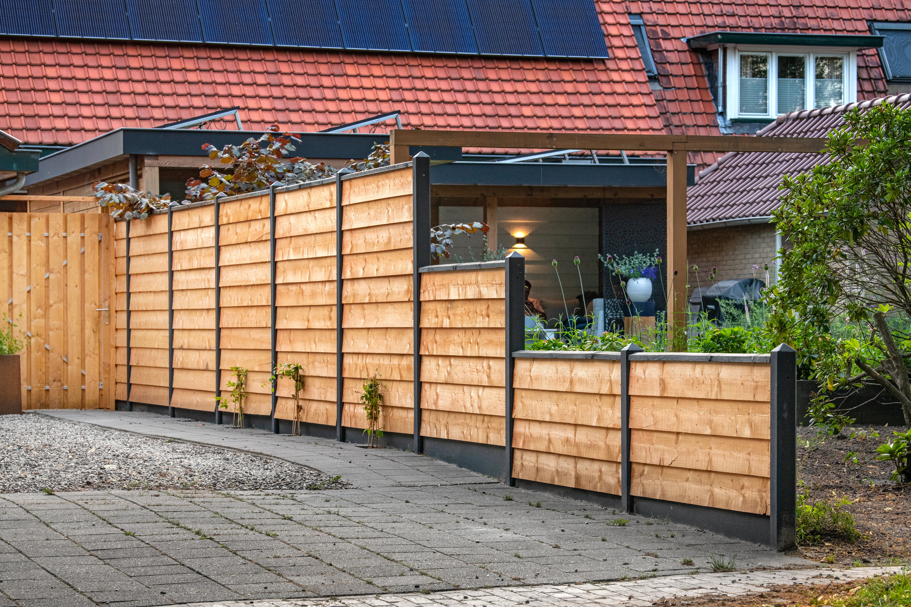 Berton©-paal IJssel antraciet gecoat diamantkop 10 x 10 x 190 cm tussenmodel