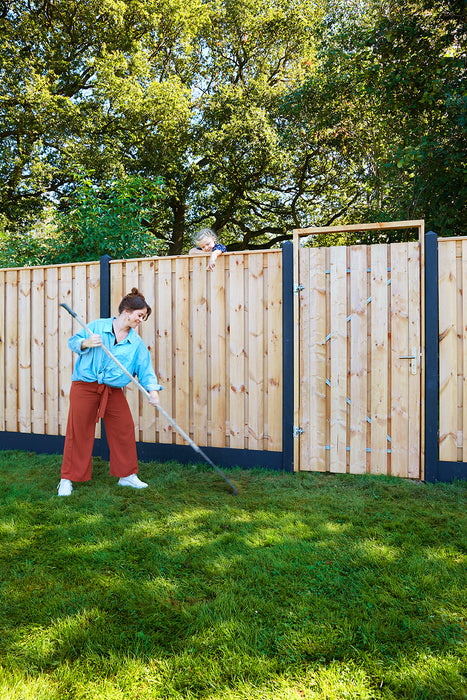 Berton©-paal IJssel antraciet gecoat diamantkop 10 x 10 x 280 cm hoekmodel