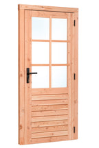 Red Class Wood enkele glas deur, 6-ruits RD Enkele glasdeur B1000 x H2050 mm buitenmaat