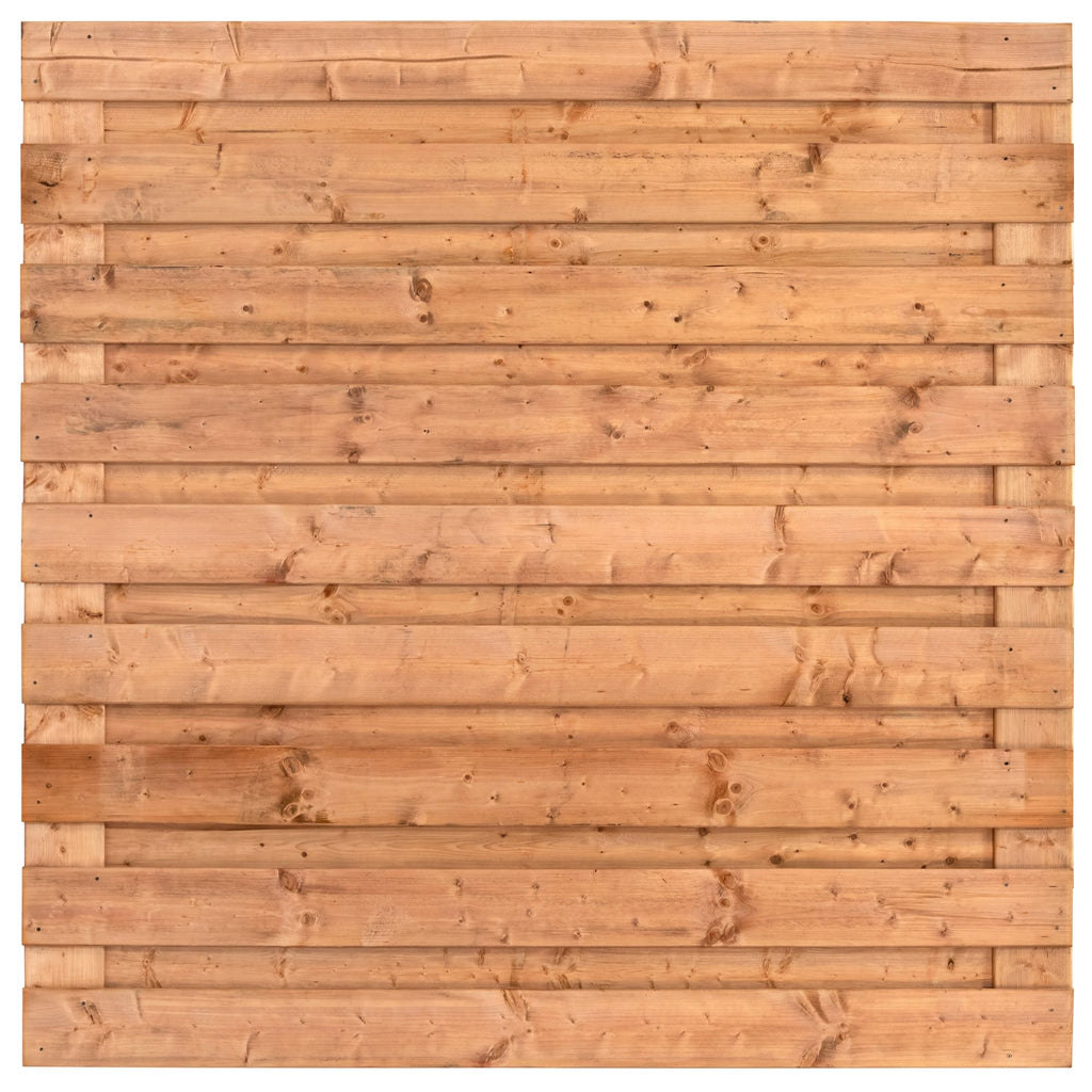 Tuinscherm Zagora, Red Class Wood geïmpregneerd ME vuren, RVS-geschroefd, 21-planks (19+2) 180 x 180 cm