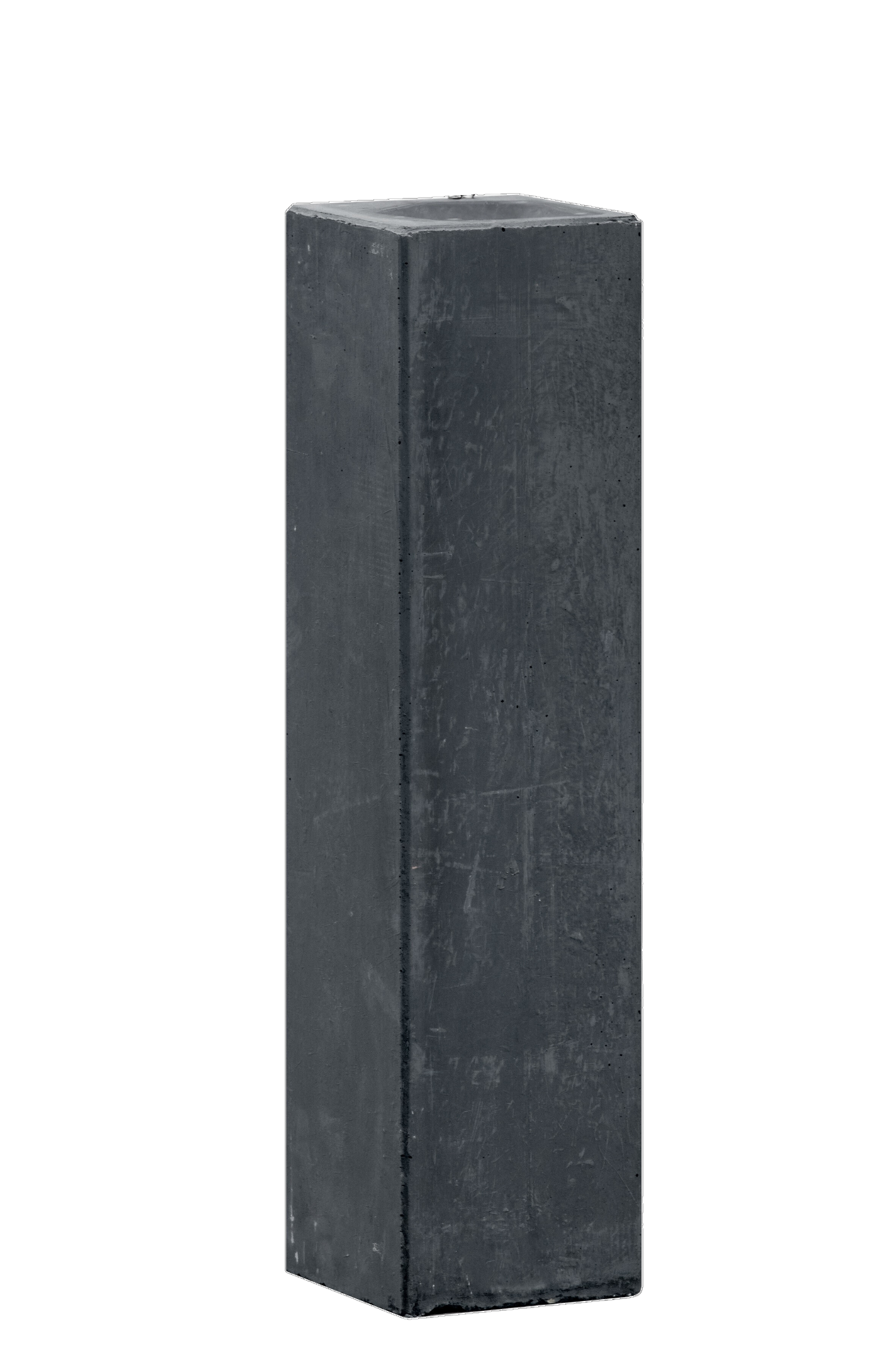 Berton© betonpoer 15,0 x 15,0 x 60,0 cm, antraciet, M16-bus, kleine velling