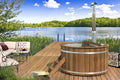 Hottub met interne RVS kachel Ø180 cm Thermowood