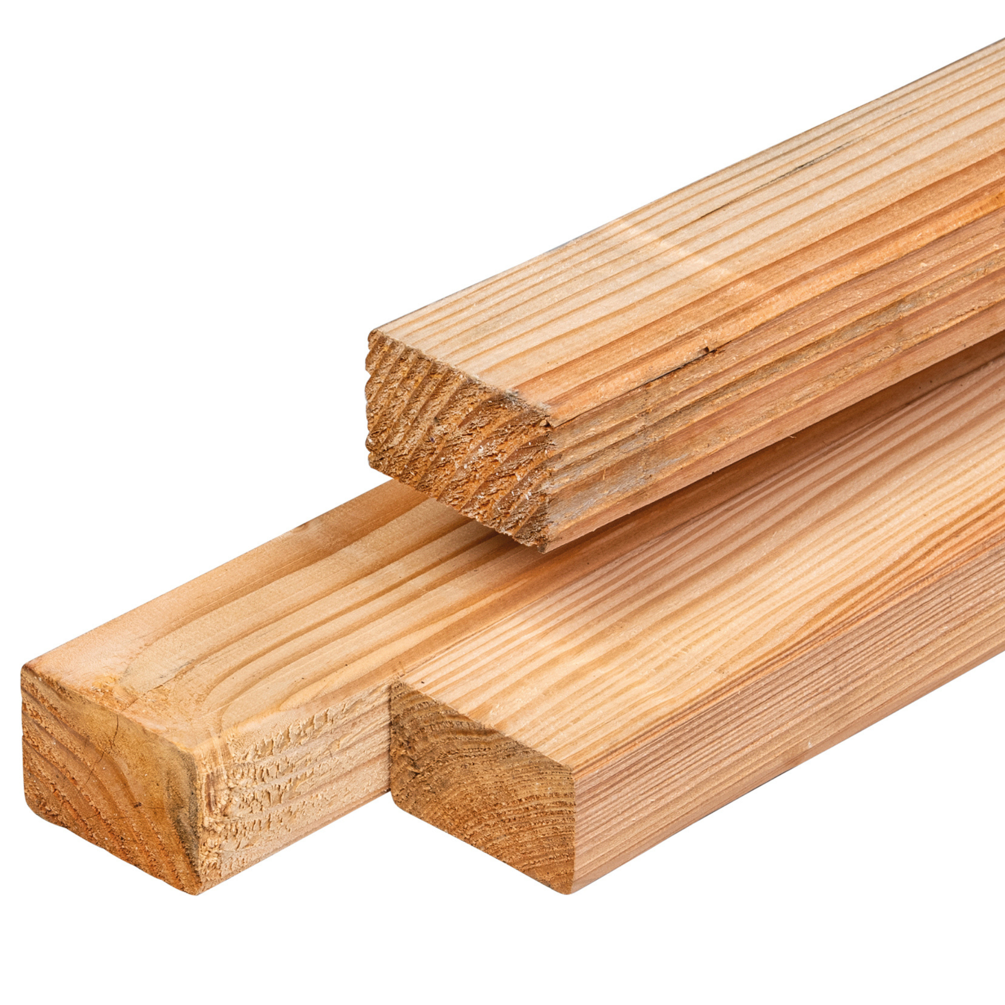 Douglas regel 4,0 x 6,0 x 300 cm, gedroogd, geschaafd, 4 ronde hoeken