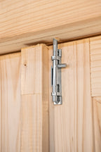 Dubbele deur+kozijn, vuren, enkel glas D3