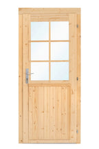 Deur enkel met raam D6 RS vuren 90,5 x 196 cm