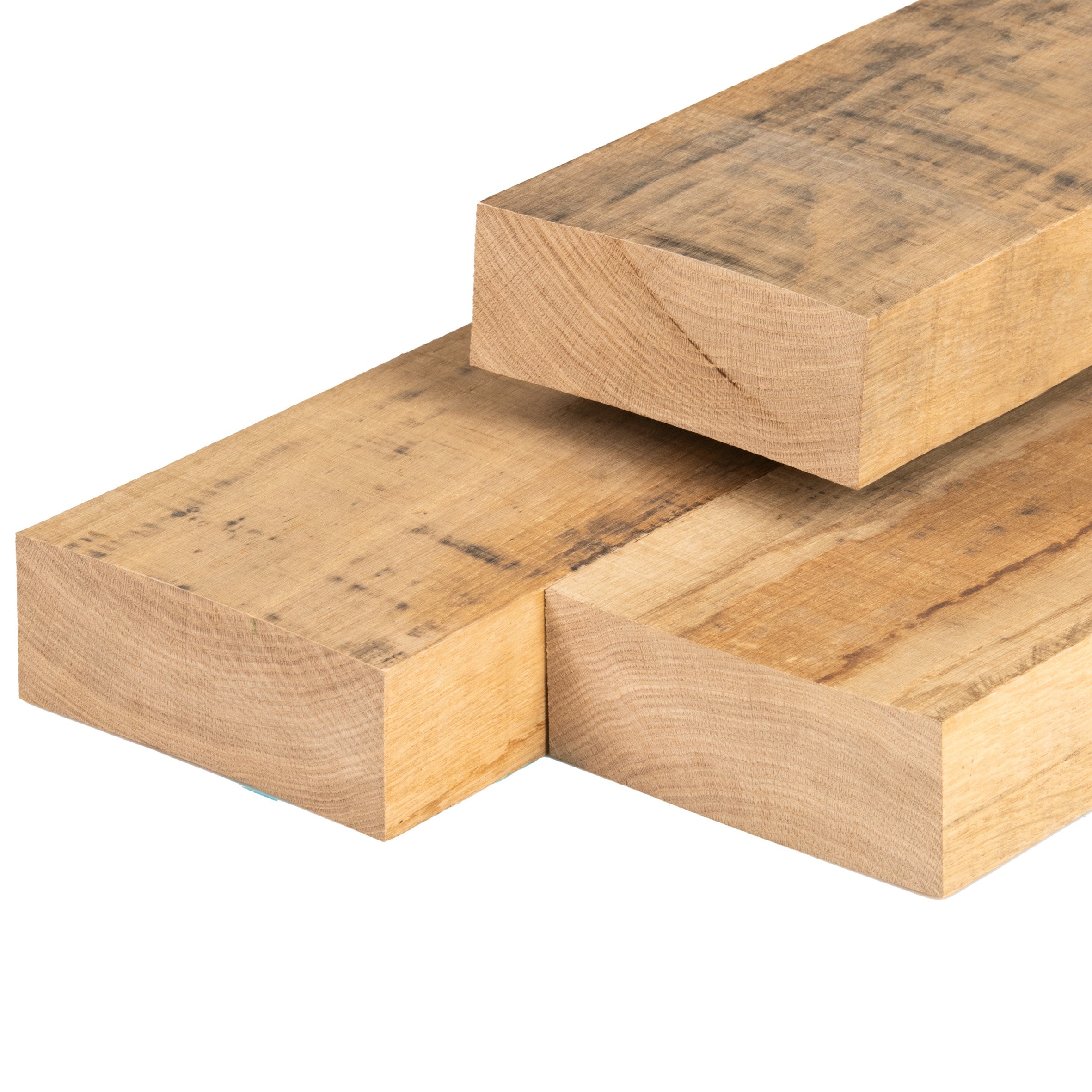 Eiken ligger 7,0 x 15,0 x 400 cm, vers, fijnbezaagd, scherpkantig