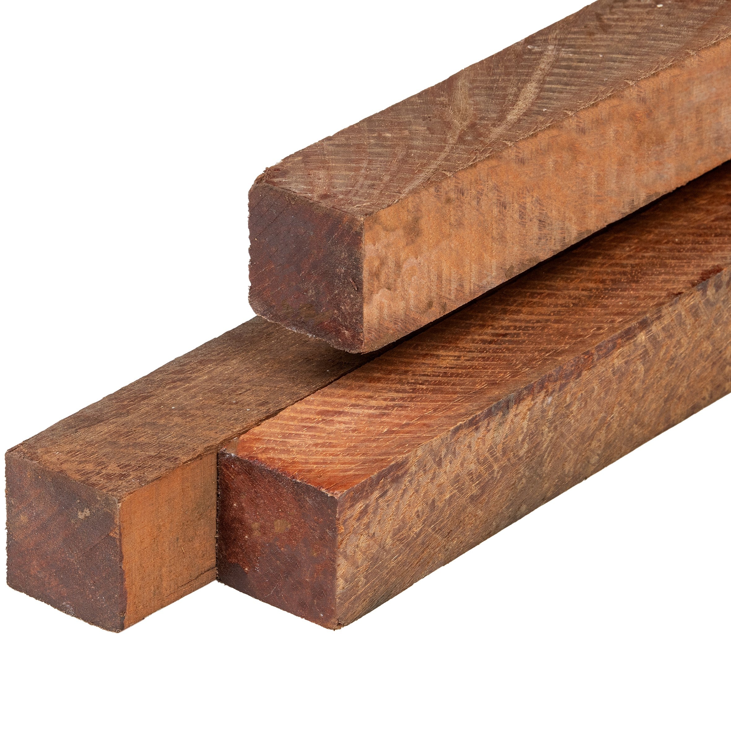 Angelim vermelho hardhout paal 7,0 x 7,0 x 400 cm fijnbezaagd, ongepunt