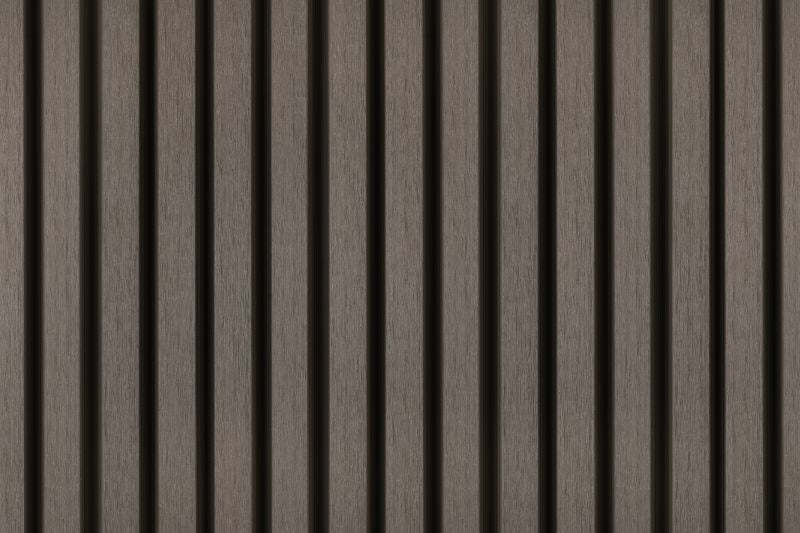 PuraTech 30 composiet triple profiel 3,3 x 17,0 x 390 cm, dark grey, fijne houtnerf