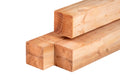 Red Class Wood ME vuren paal 12,0 x 12,0 x 500 cm, gedroogd, geïmpregneerd, geschaafd, 4 ronde hoeken, gelamineerd