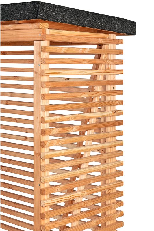 Openhaardhout berging, douglas B145 x D80 x H190 cm