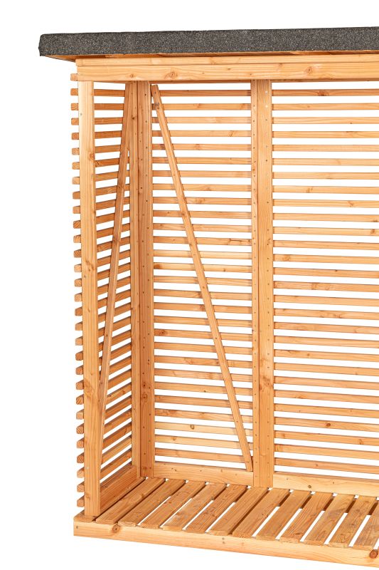 Openhaardhout berging, douglas B145 x D80 x H190 cm