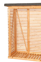 Openhaardhout berging, douglas B85 x D80 x H190 cm