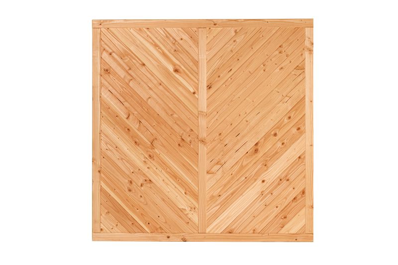 Tuinscherm Kufstein, douglas, RVS-geschroefd, 180 x 180 cm