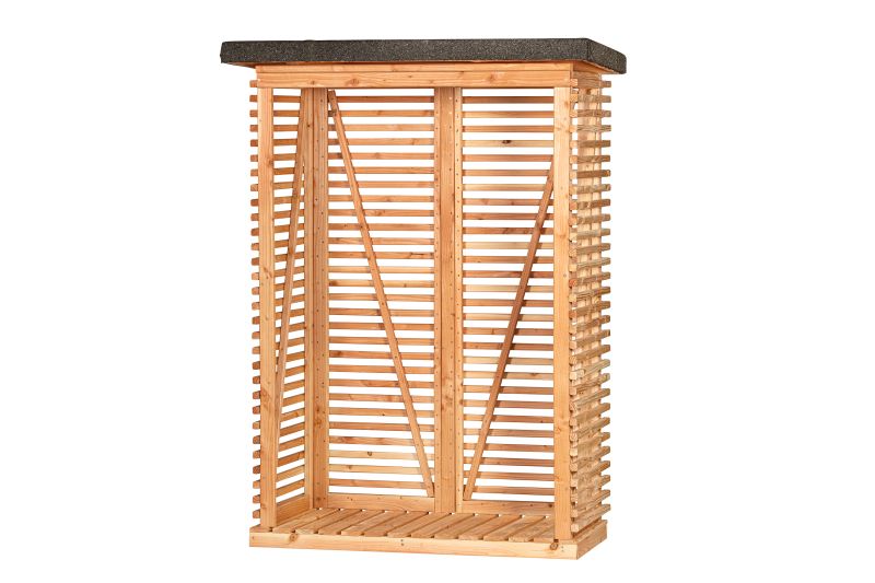 Openhaardhout berging, douglas B145 x D80 x H190 cm