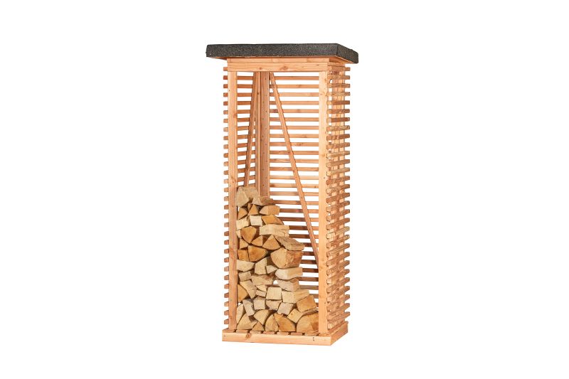 Openhaardhout berging, douglas B85 x D80 x H190 cm