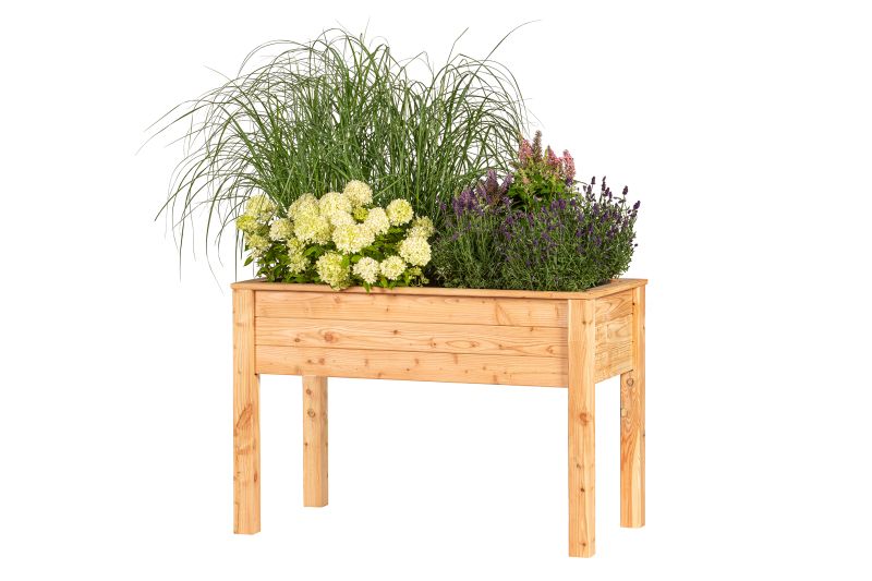 Verhoogde moestuinbak, lariks B120 x D60 x H80 cm