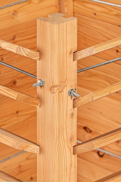 Multi plantenbak/kruidenbak, lariks B60xD60xH80 cm