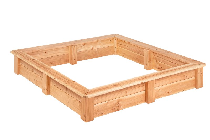 Zandbak vierkant 120 x 120 cm, douglas