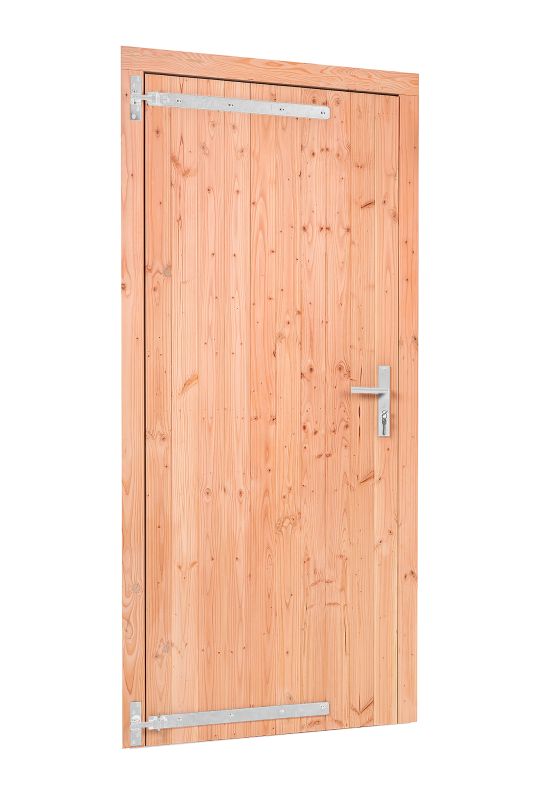 Red Class Wood enkele dichte deur, LD Enkele deur B1000 x H2050 mm buitenmaat (rvs / verzinkt beslagset)