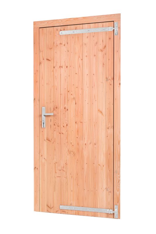 Red Class Wood enkele dichte deur, RD Enkele deur B1000 x H2050 mm buitenmaat (rvs / verzinkt beslagset)