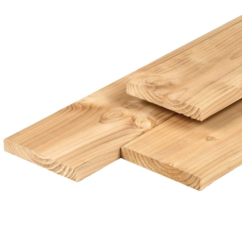 Eiken plank 2,8 x 18,0 x 300 cm, gedroogd, geschaafd