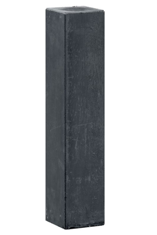Berton© betonpoer 10,0 x 10,0 x 60,0 cm, antraciet, M16-bus, kleine velling