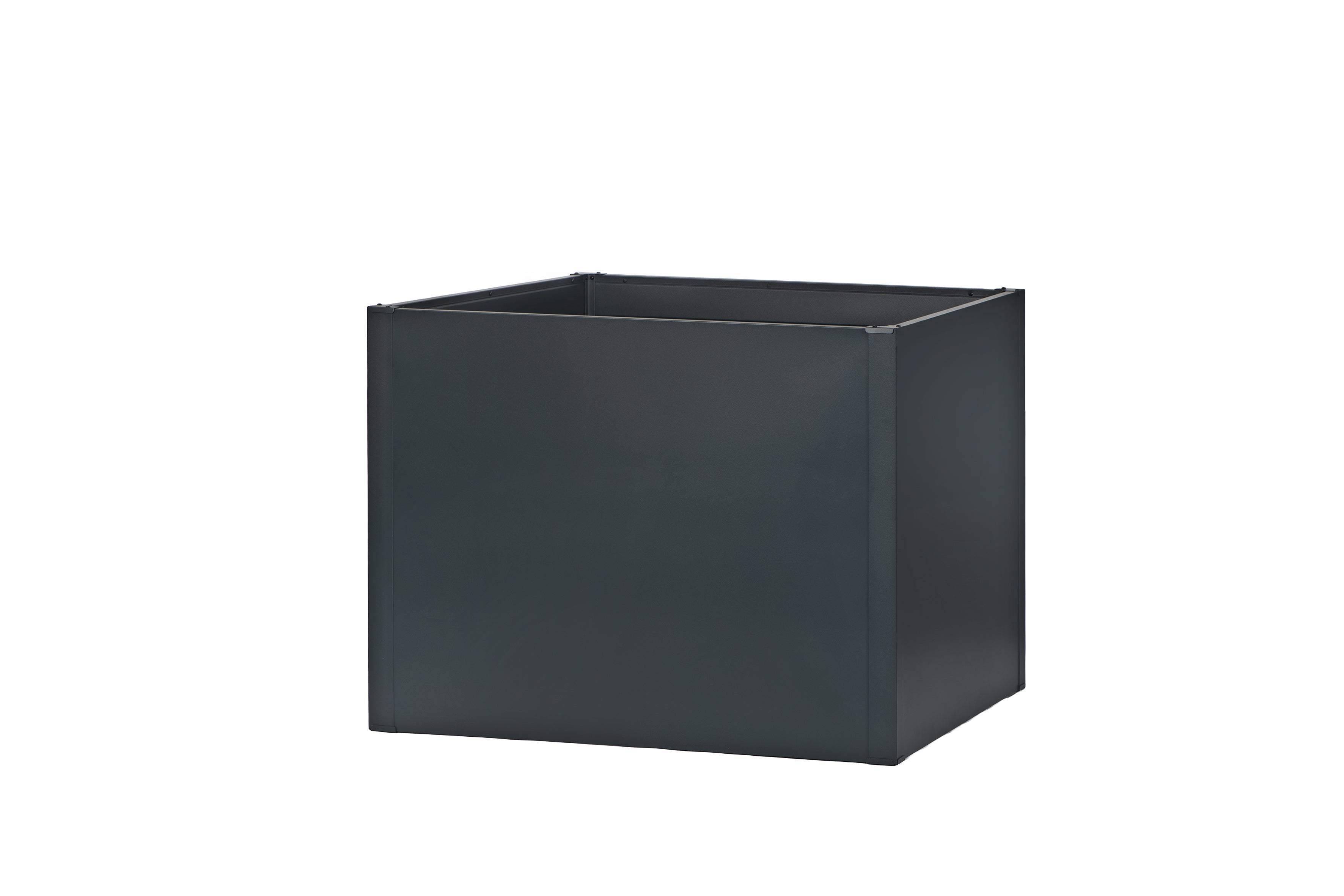 Seneca 100 – Dubbelwandige bloembak antraciet – 100 x 100 x 76 cm