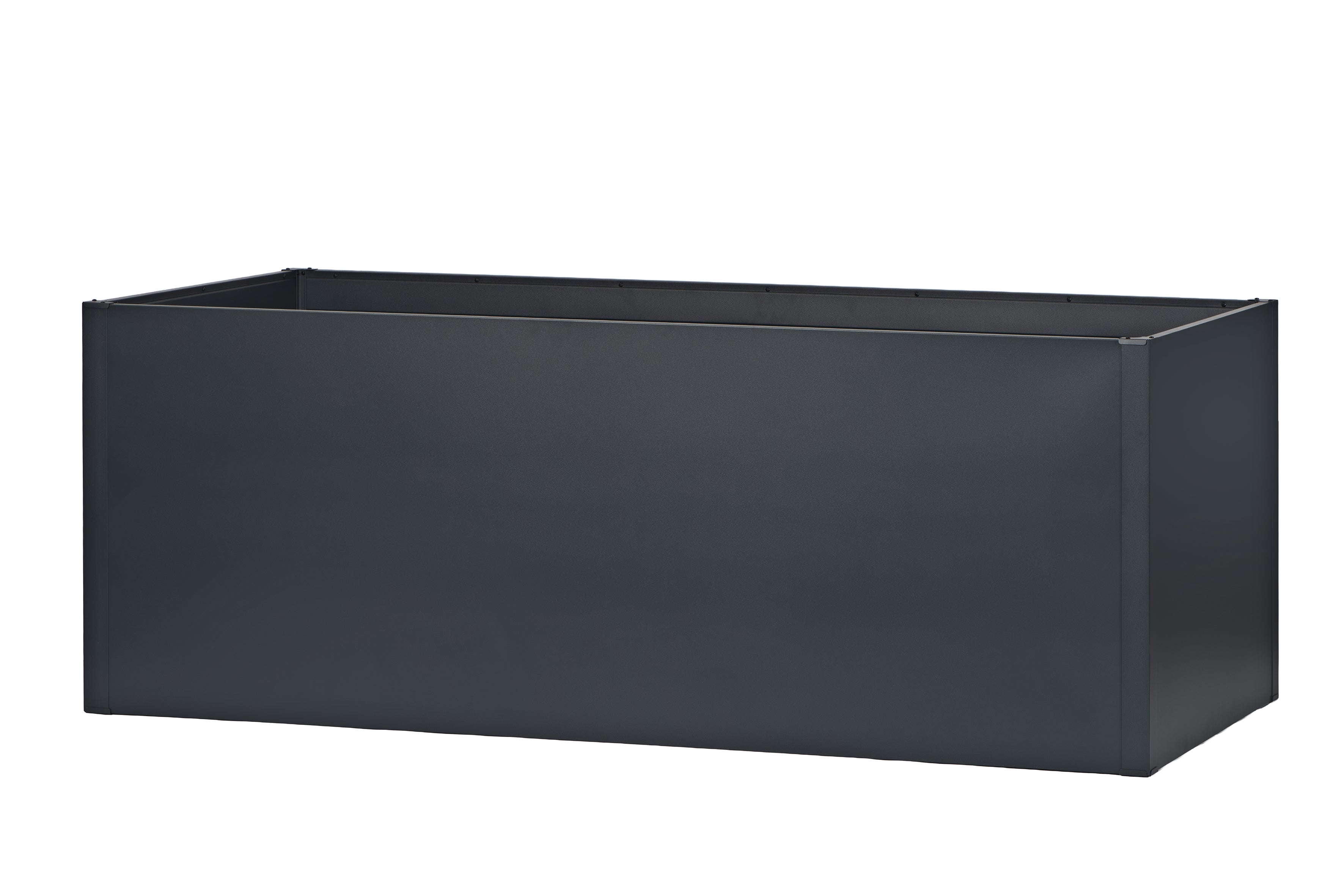 Seneca 200 – Dubbelwandige bloembak antraciet – 200 x 100 x 76 cm