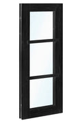Vuren vastraam zwart gespoten (zijlicht) 45 x 150 cm