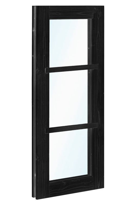 Vuren vastraam zwart gespoten (zijlicht) 45 x 150 cm