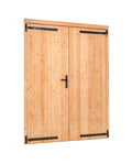 Douglas dubbele klampdeur XXL B2254xH2150mm buitenmaat, linksdraaiend (rvs / verzinkt beslagset)