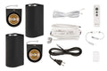 Trafo / verdeler incl. afstandbediening incl. 4 wand spots up/down (incl. kabels en splitter)