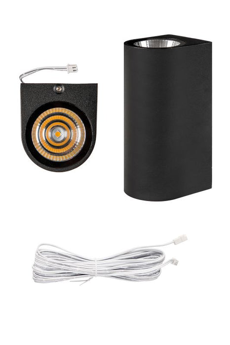 Wand spots, set van 2 stuks (incl. kabels en splitter)