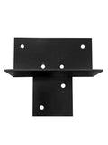 Pergola verlenging voor 9 x 9 cm palen, zwart gepoedercoat, incl. bevestigingsset