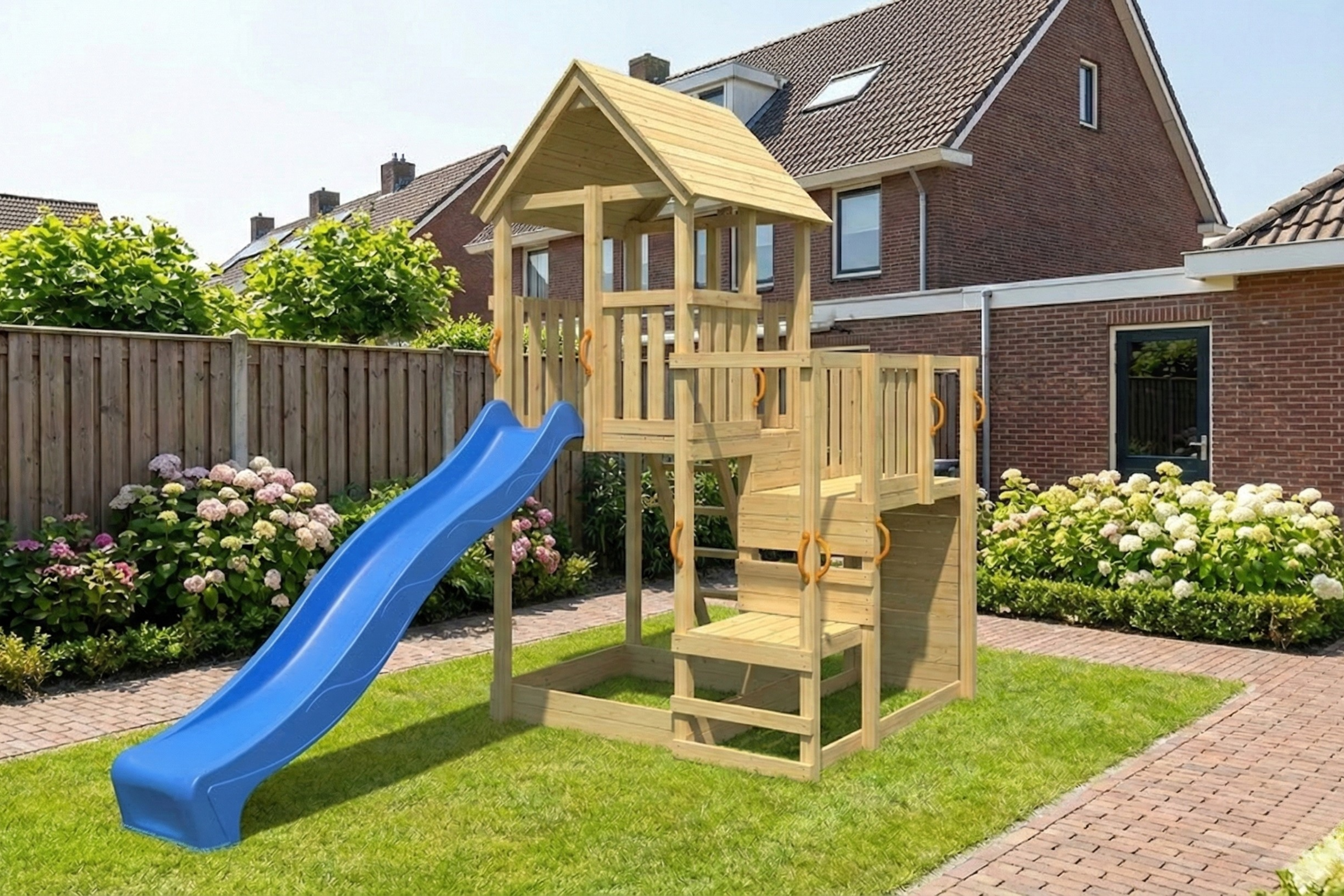 Speeltoestel Penthouse, geschaafd grenen