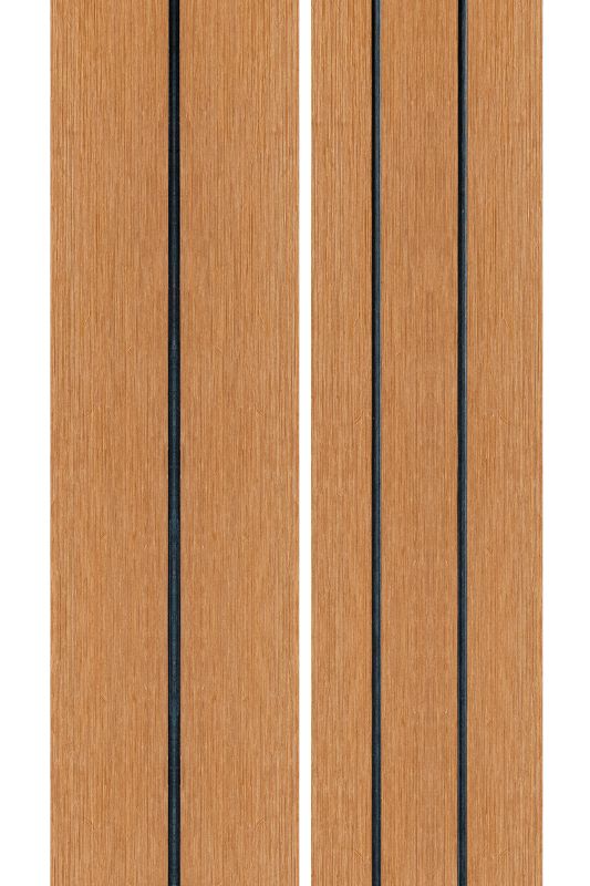 PuraDock composiet vlonderplank 2,2 x 14,6 x 290 cm, cedar, massief, 1 zijde 1 groef, 1 zijde 2 groeven, fijne houtnerf, clip systeem