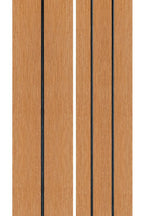 PuraDock composiet vlonderplank 2,2 x 14,6 x 290 cm, cedar, massief, 1 zijde 1 groef, 1 zijde 2 groeven, fijne houtnerf, clip systeem