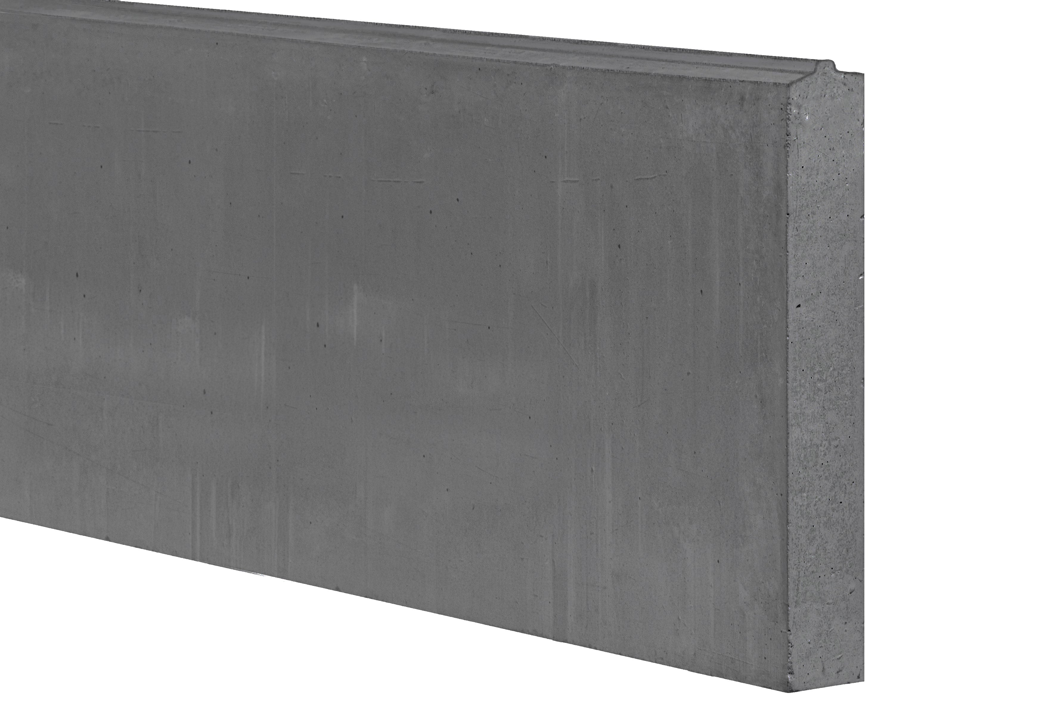 Berton©-onderplaat antraciet H20,0 x D3,5 x L182,5 cm