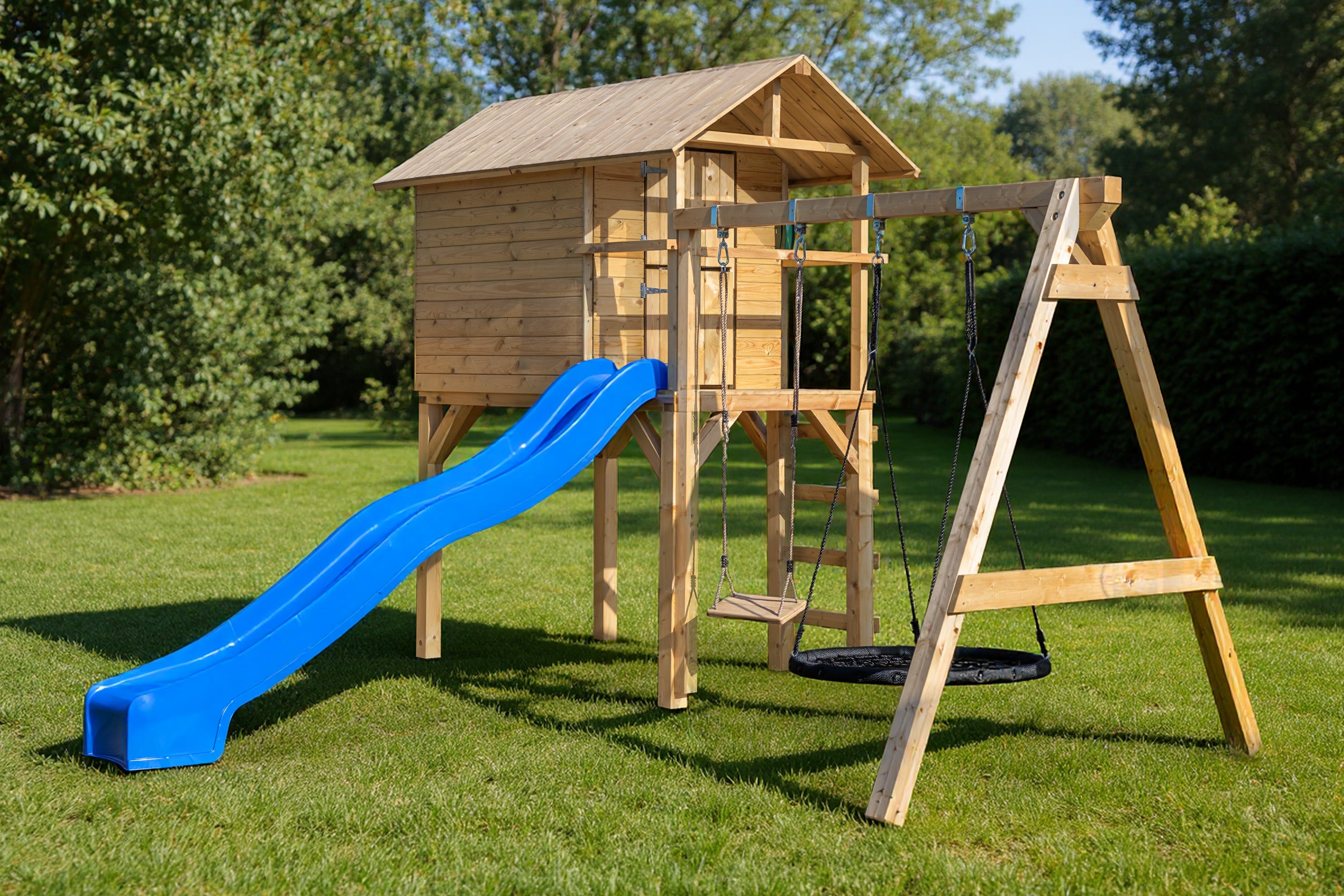 Waveglijbaan kunststof 265 cm blauw