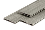 PuraShield composiet vlonderplank 2,3 x 21,0 x 400 cm, light grey, semi-massief, fijne houtnerf, clip systeem
