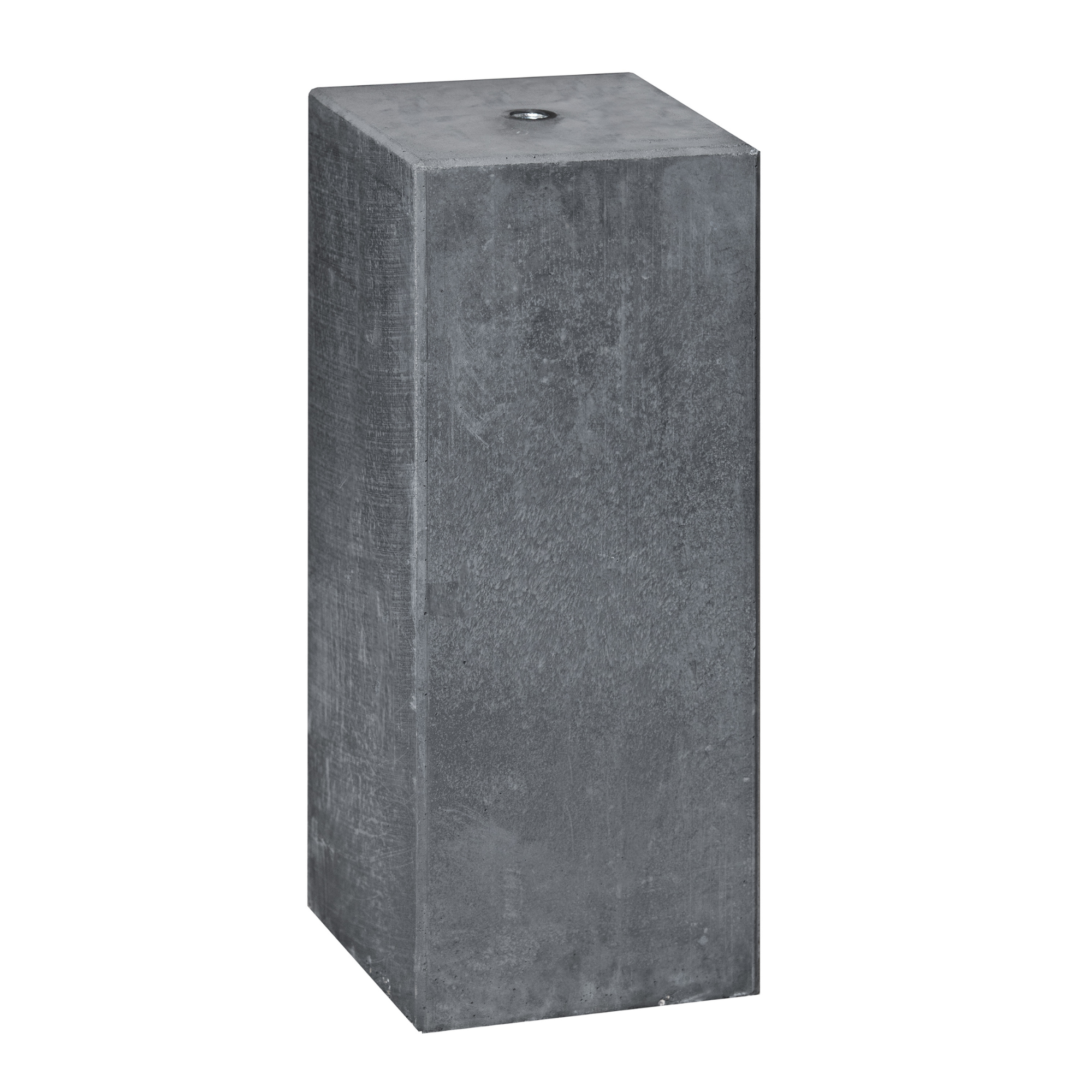 Berton© betonpoer 20,0 x 20,0 x 50,0 cm, antraciet, M16-bus, kleine velling